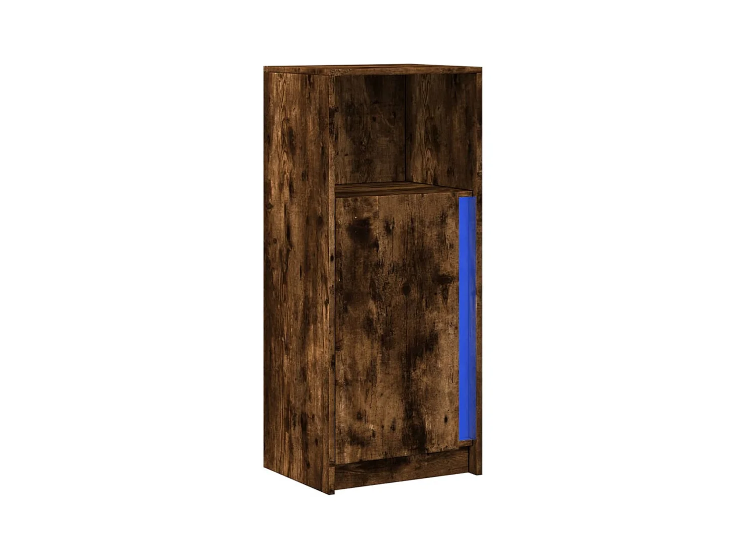 Credenza | Buffet | Armadio con LED Rovere Fumo 42,5x34x100cm in Legno Multistrato