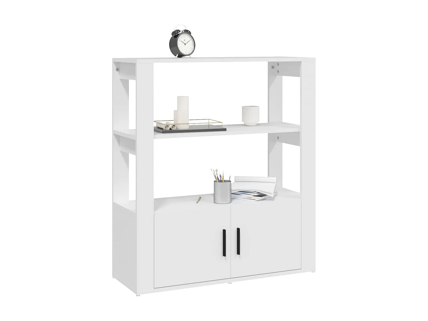 Buffet | Bahut | Meuble de rangement Blanc 80x30x90 cm Bois d'ingénierie