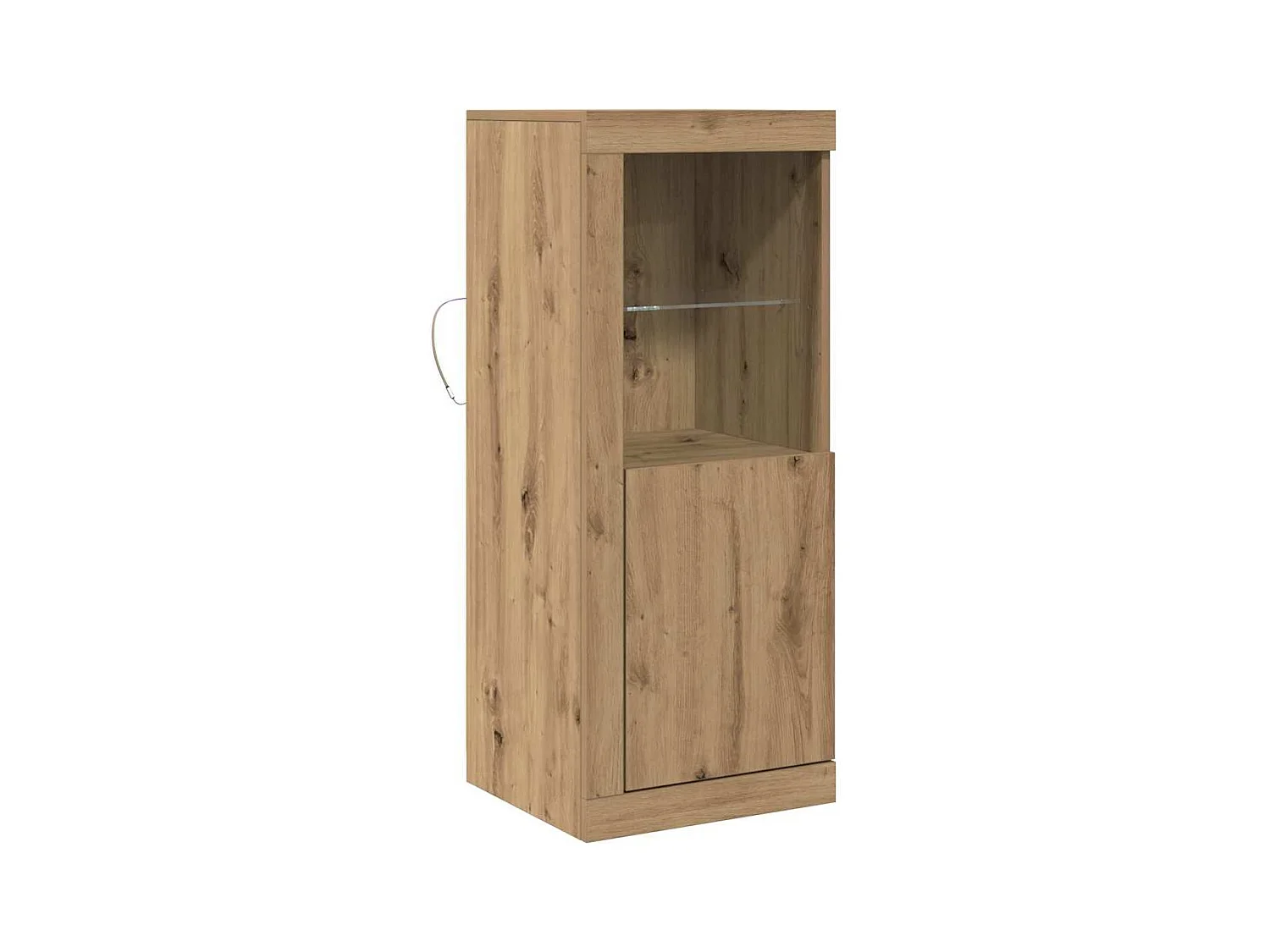 Buffet | Bahut | Meuble de rangement avec lumières LED Chêne Artisan 41x37x100 cm