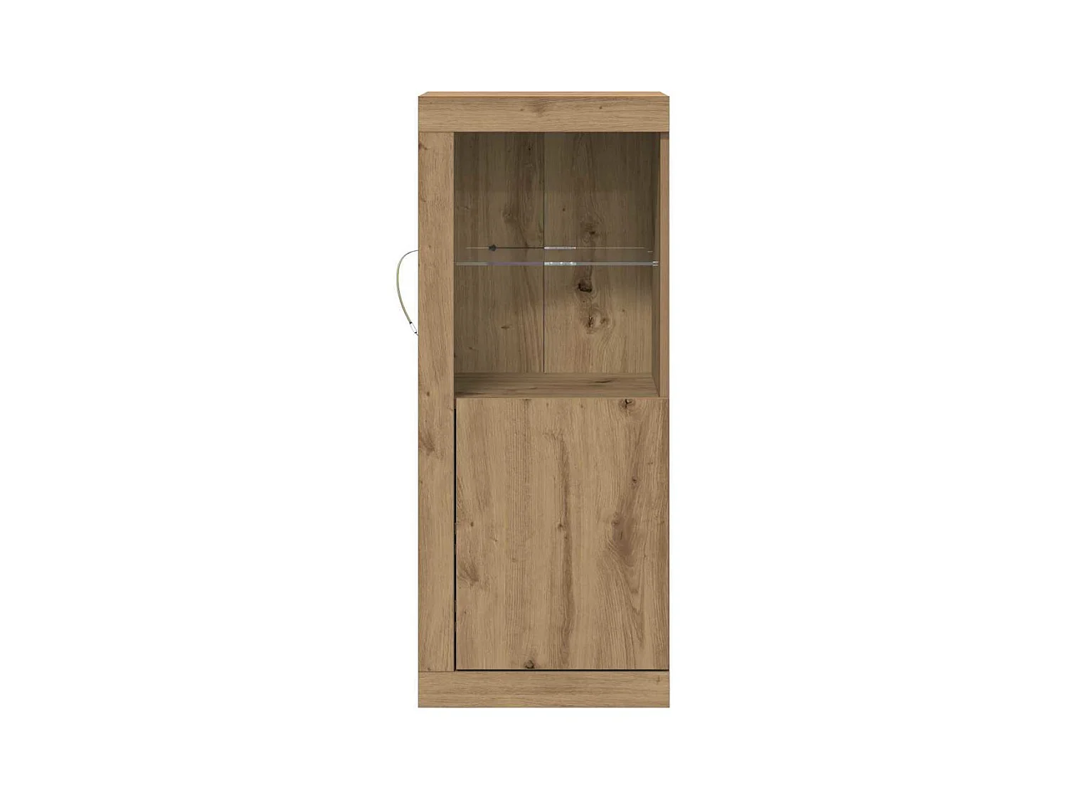 Buffet | Bahut | Meuble de rangement avec lumières LED Chêne Artisan 41x37x100 cm