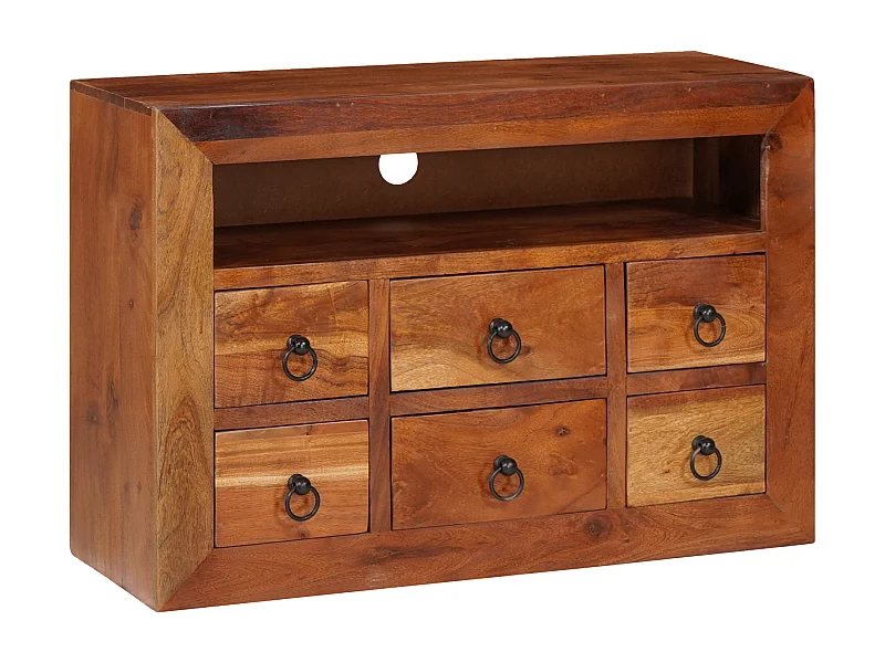 Buffets & Commodes | Bahuts | Meuble de rangement Marron 80 x 30 x 55 cm Bois d'acacia massif