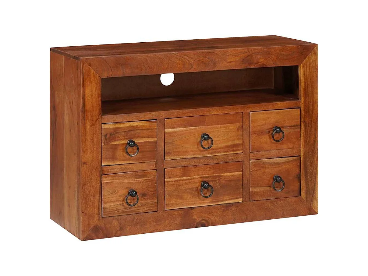 Buffets & Commodes | Bahuts | Meuble de rangement Marron 80 x 30 x 55 cm Bois d'acacia massif