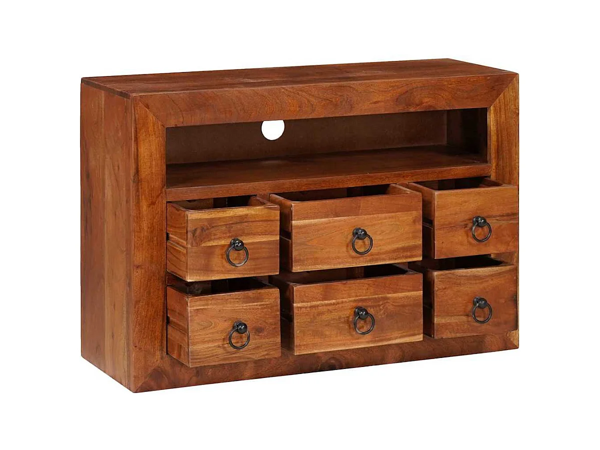 Buffets & Commodes | Bahuts | Meuble de rangement Marron 80 x 30 x 55 cm Bois d'acacia massif