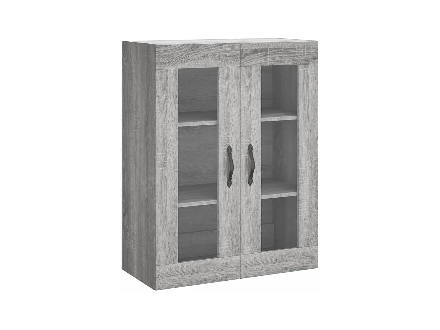 Buffet | Bahut | Meuble de rangement haut Sonoma gris 69,5x34x180 cm Bois d'ingénierie