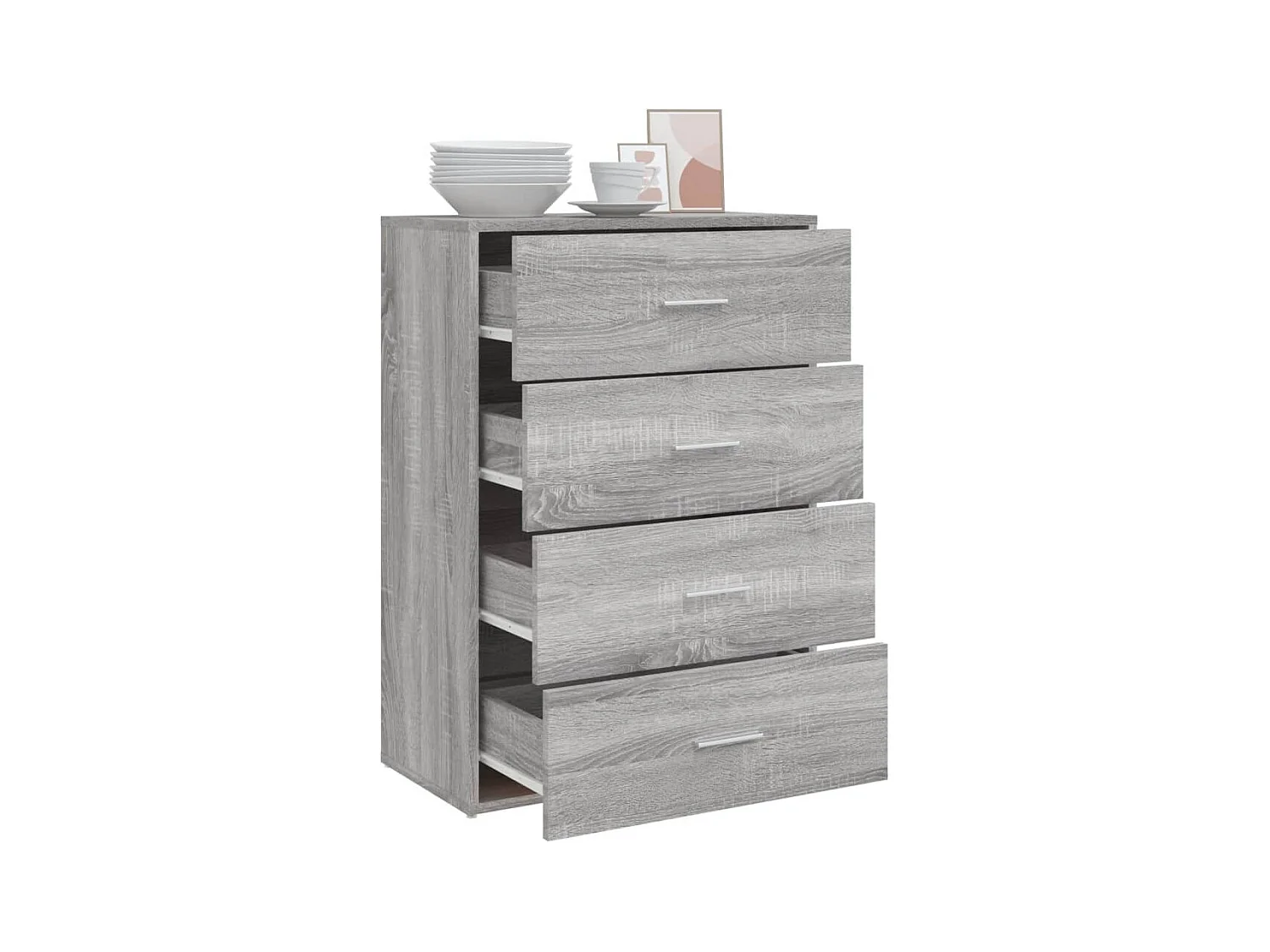 Buffet | Bahut | Meuble de rangement sonoma gris 60x31x84 cm bois d'ingénierie