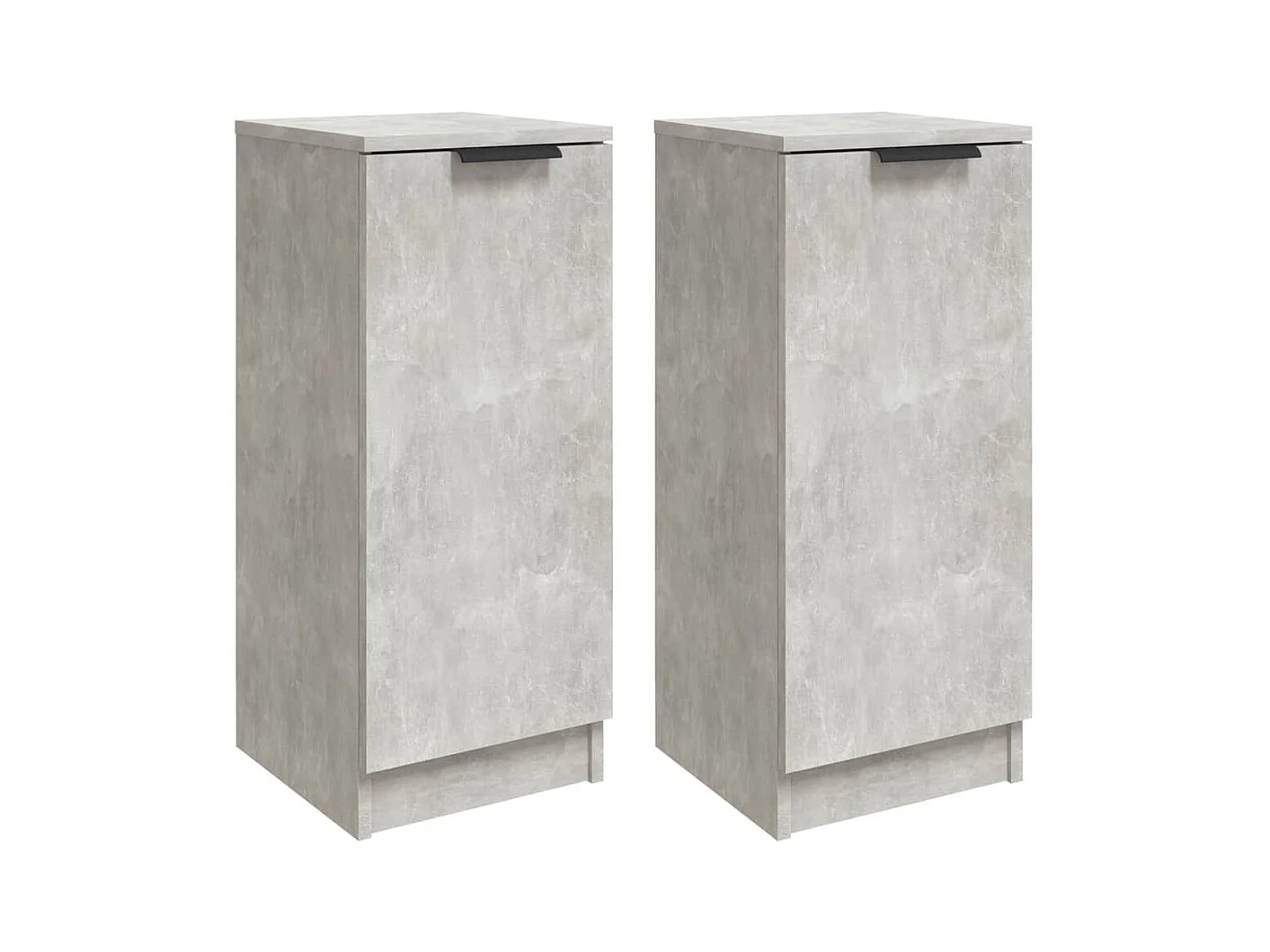 Buffets | Bahuts | Meuble de rangement 2 pcs Gris béton 30x30x70 cm Bois d'ingénierie