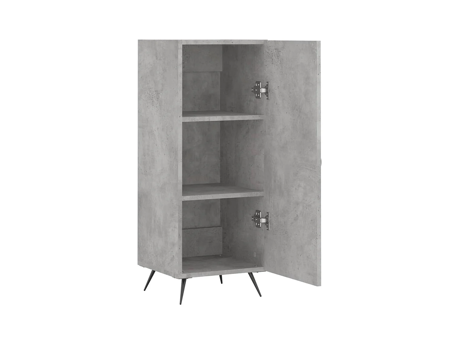 Credenza | Buffet | Armadio Grigio Cemento 34,5x34x90 cm in Legno Multistrato