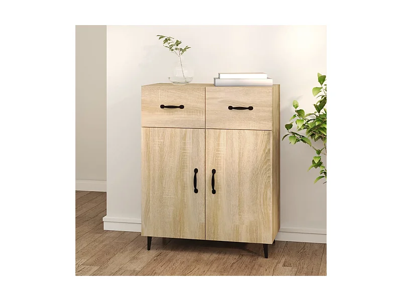 Buffet | Bahut | Meuble de rangement chêne sonoma 69,5x34x90 cm bois d'ingénierie