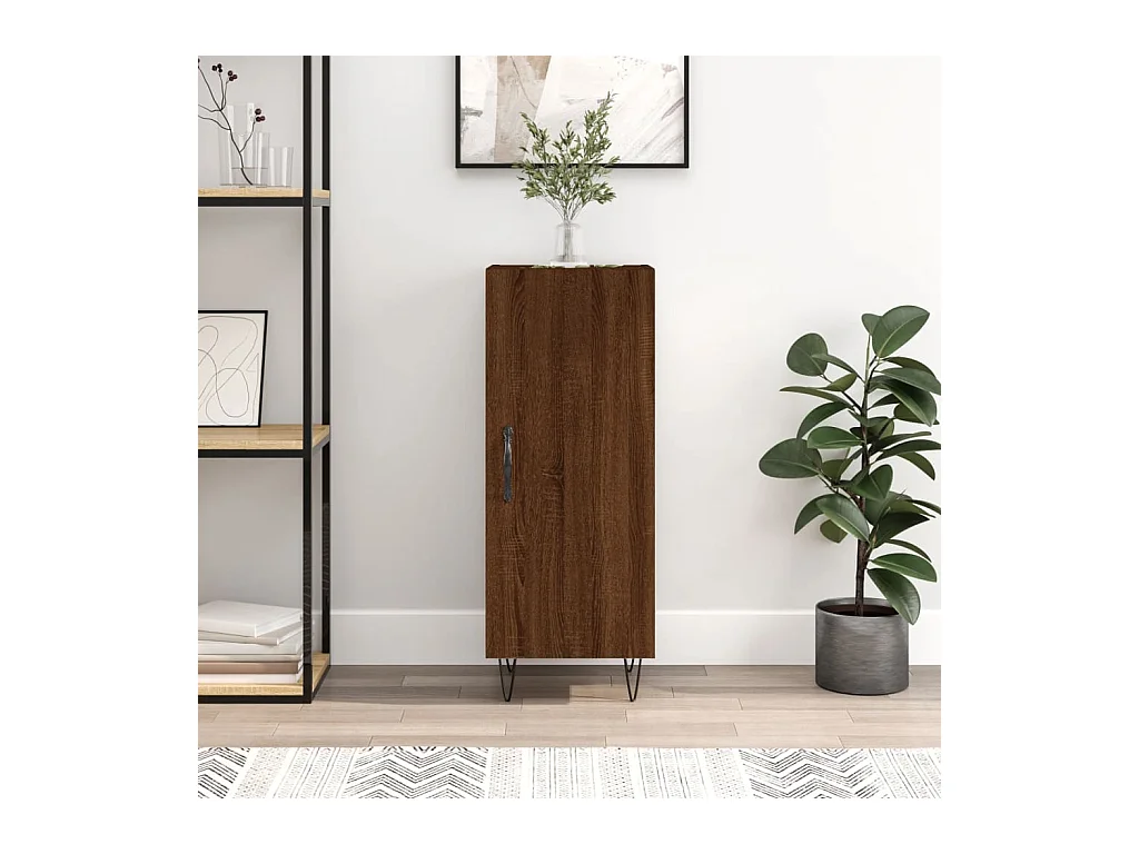 Credenza | Buffet | Armadio Rovere Marrone 34,5x34x90 cm in Legno Multistrato