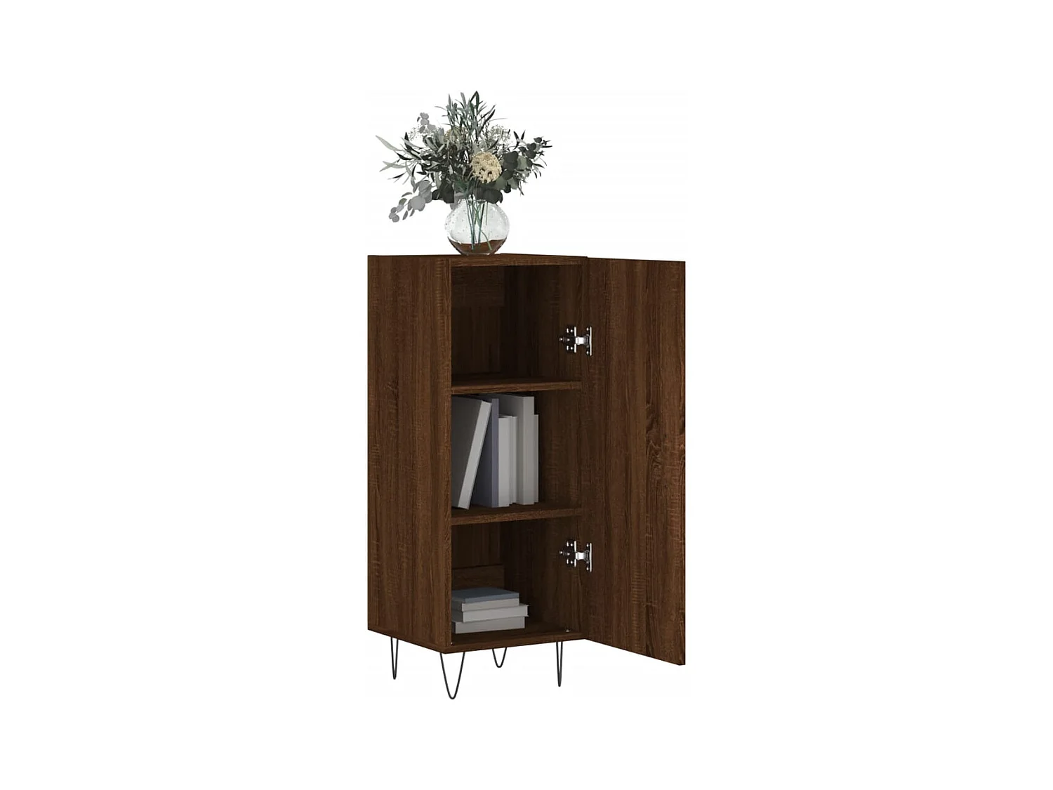 Credenza | Buffet | Armadio Rovere Marrone 34,5x34x90 cm in Legno Multistrato