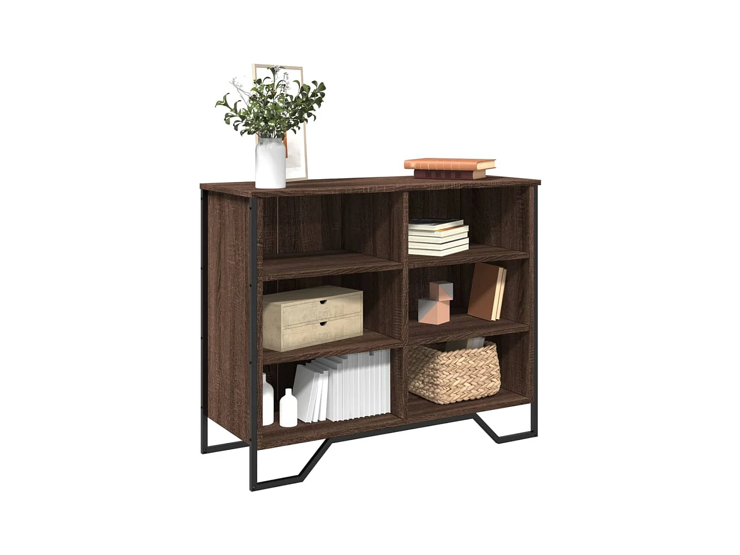 Buffet | Bahut | Meuble de rangement chêne marron 91x35,5x74,5 cm bois d'ingénierie