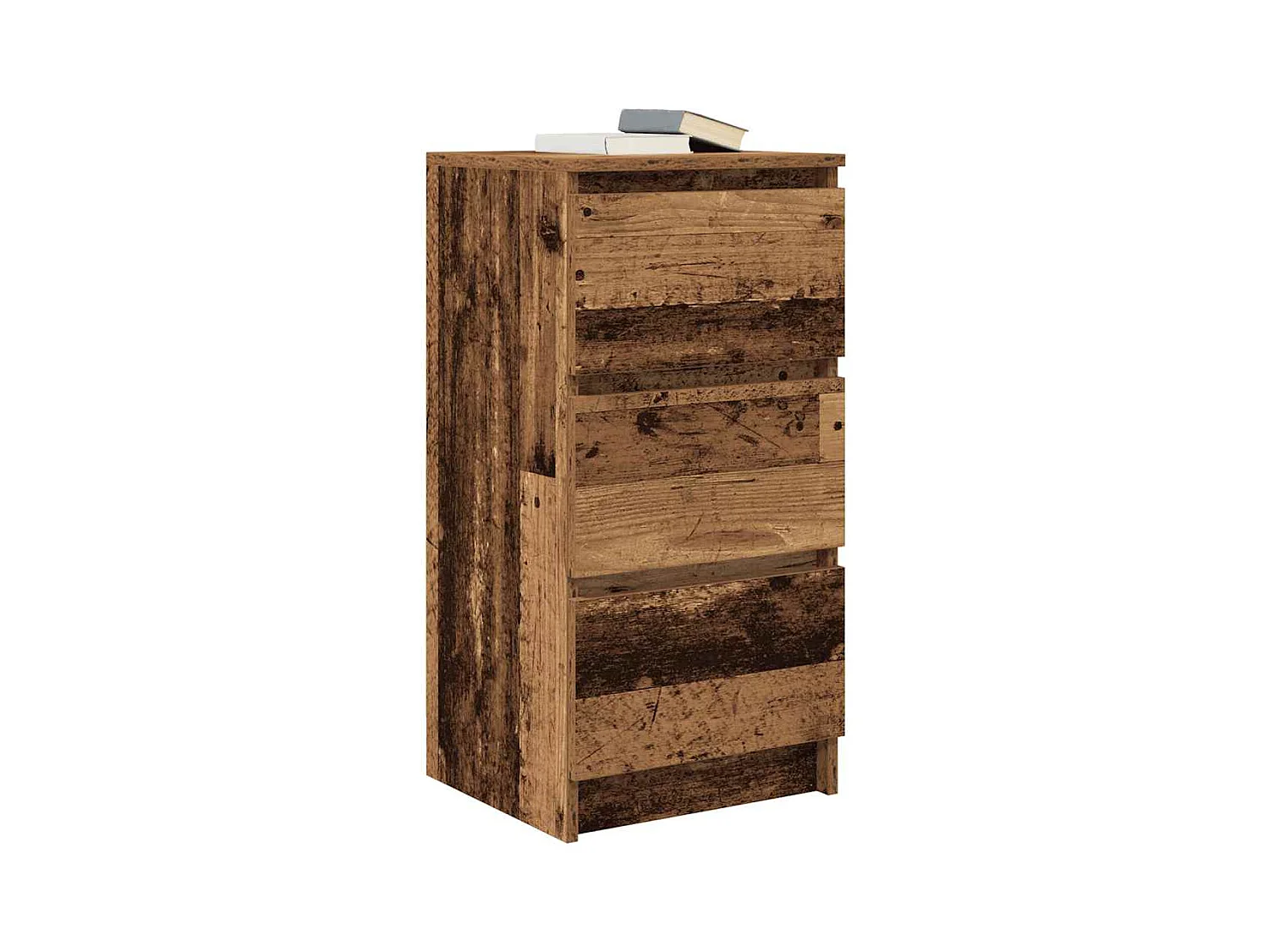 Buffet | Commode à tiroir | Meuble de rangement vieux bois 37,5x35x76 cm bois d'ingénierie