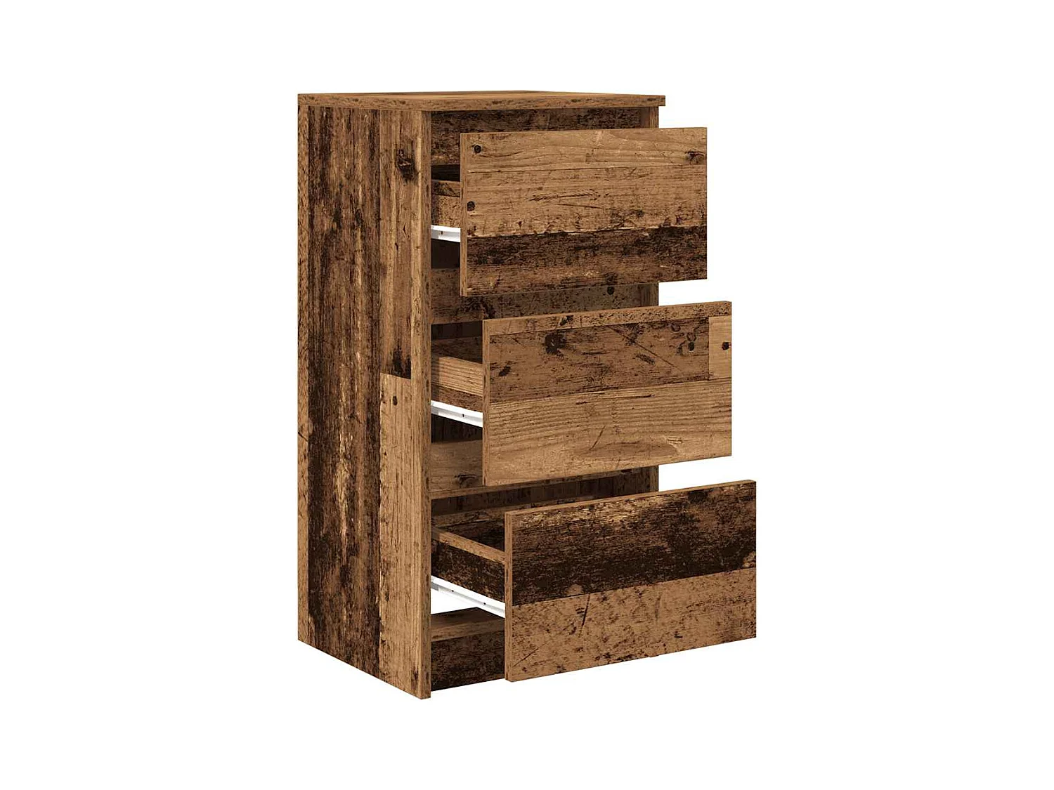 Buffet | Commode à tiroir | Meuble de rangement vieux bois 37,5x35x76 cm bois d'ingénierie