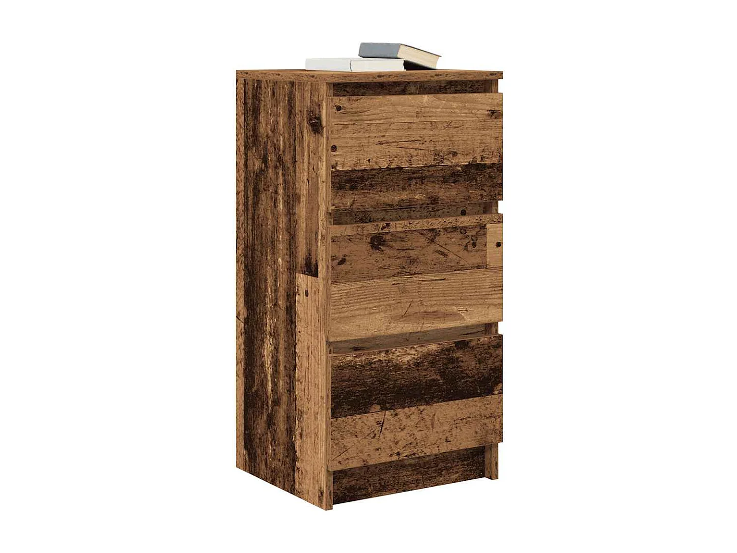 Buffet | Commode à tiroir | Meuble de rangement vieux bois 37,5x35x76 cm bois d'ingénierie