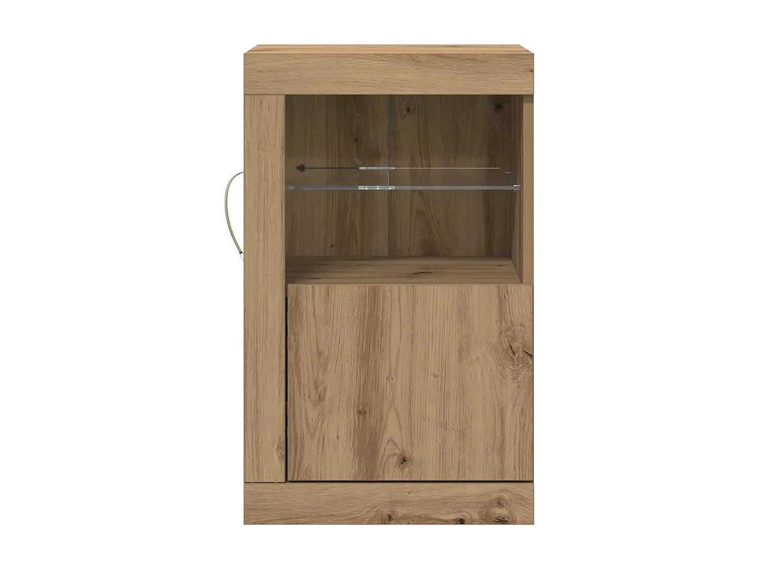 Buffets | Bahuts | Meuble de rangement avec éclairage LED 2 pcs Chêne artisanal 41x37x67 cm