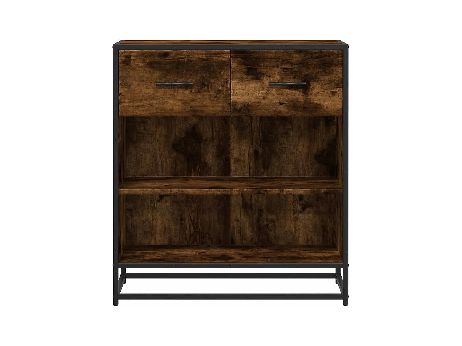 Buffet | Bahut | Meuble de rangement chêne fumé 68x35x76 cm bois d'ingénierie