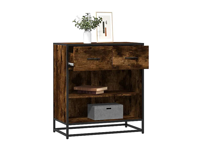 Credenza | Buffet | Armadio Rovere Fumo 68x35x76 cm in Legno Multistrato