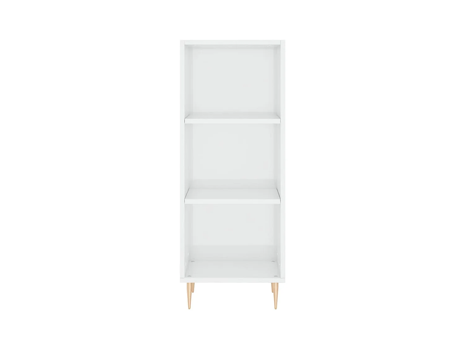 Buffet | Bahut | Meuble de rangement blanc brillant 34,5x32,5x90 cm bois d'ingénierie