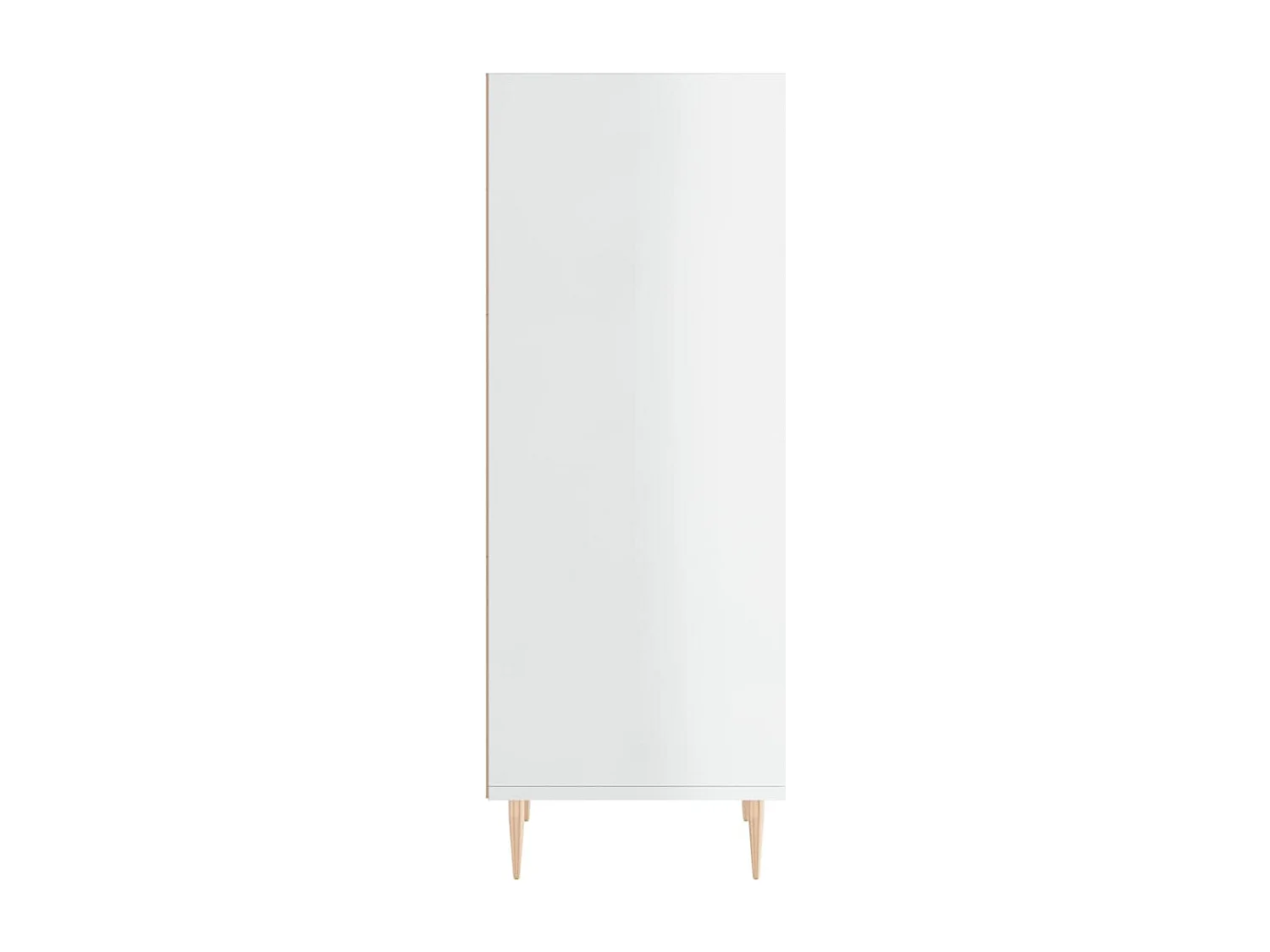 Buffet | Bahut | Meuble de rangement blanc brillant 34,5x32,5x90 cm bois d'ingénierie
