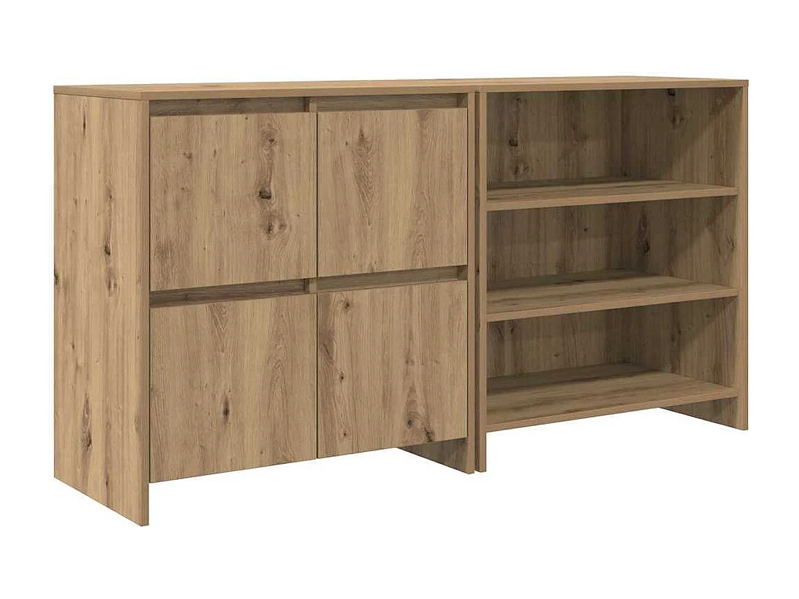 Credenza | Buffet | Armadio 2 pcs rovere artigianale 70 x 41 x 75 cm