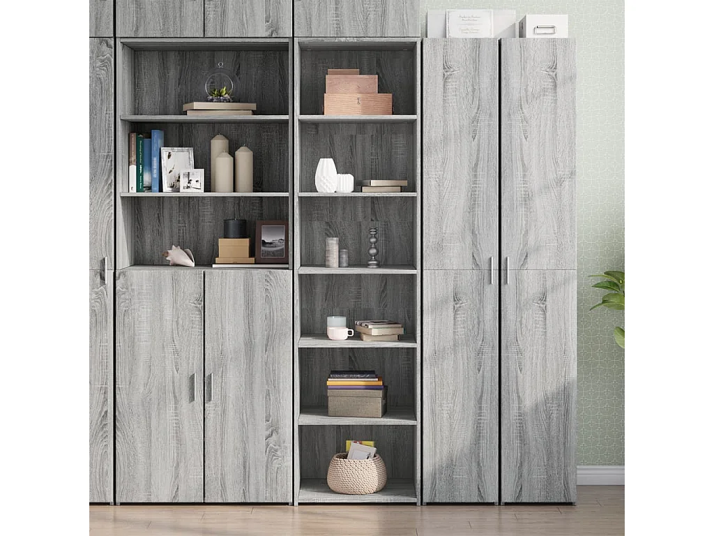 Buffet | Bahut | Meuble de rangement haut sonoma gris 50x41x185 cm bois d'ingénierie