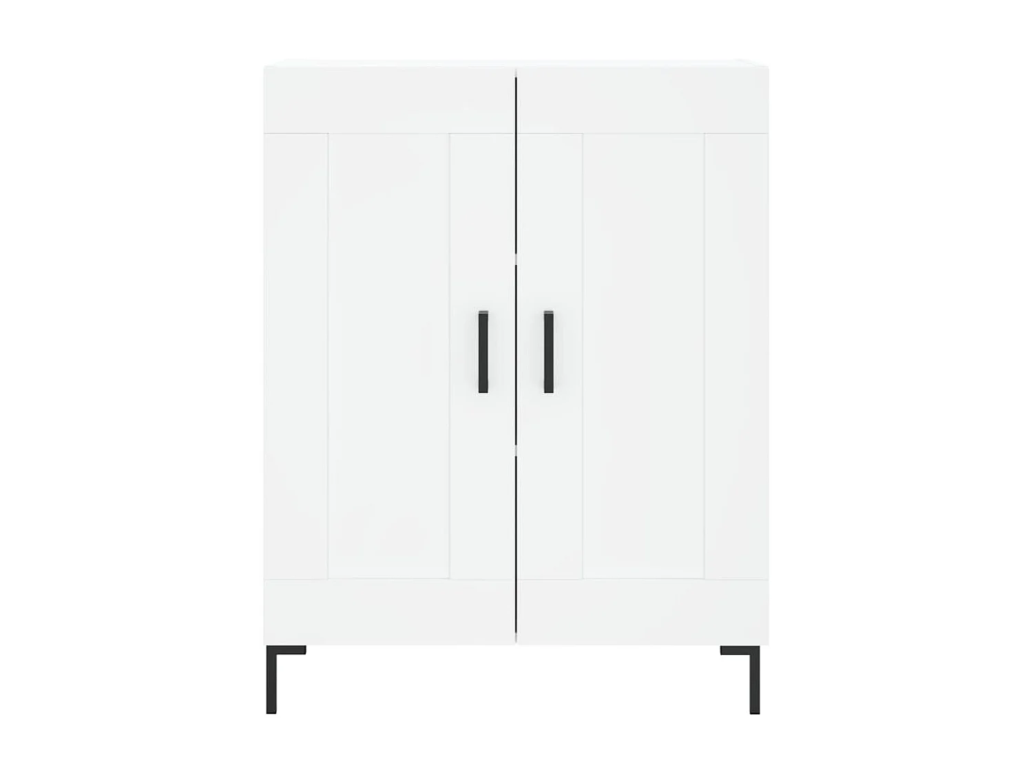 Credenza | Buffet | Armadio Bianca 69,5x34x90 cm in Legno Multistrato