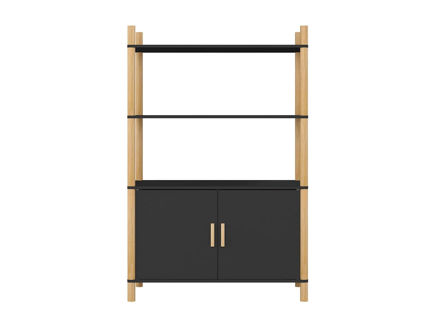 Buffet | Bahut | Meuble de rangement haut Noir 80x40x121 cm Bois d'ingénierie