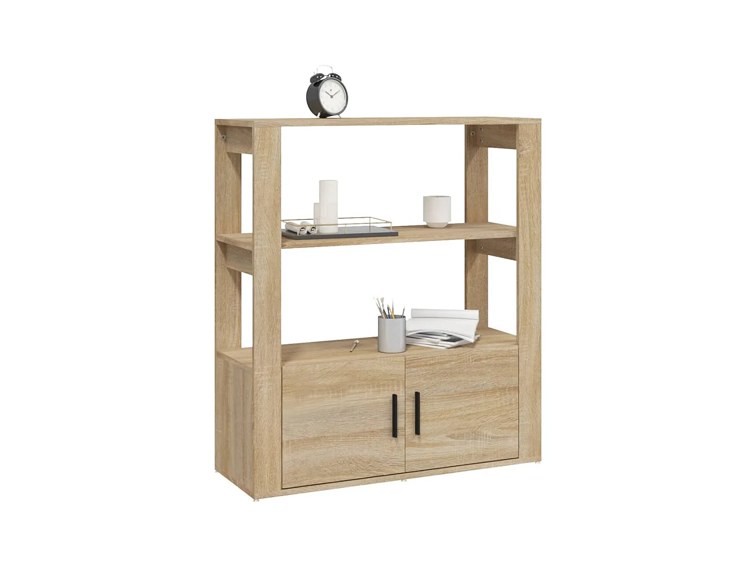 Buffet | Bahut | Meuble de rangement Chêne sonoma 80x30x90 cm Bois d'ingénierie
