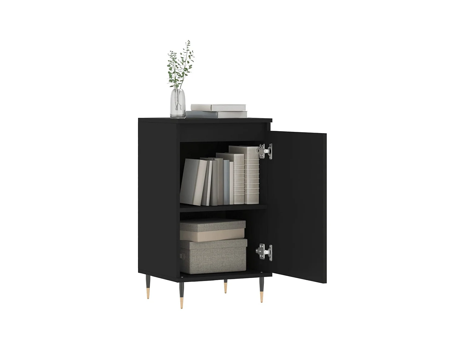 Buffets | Bahuts | Meuble de rangement 2 pcs noir 40x35x70 cm bois d’ingénierie