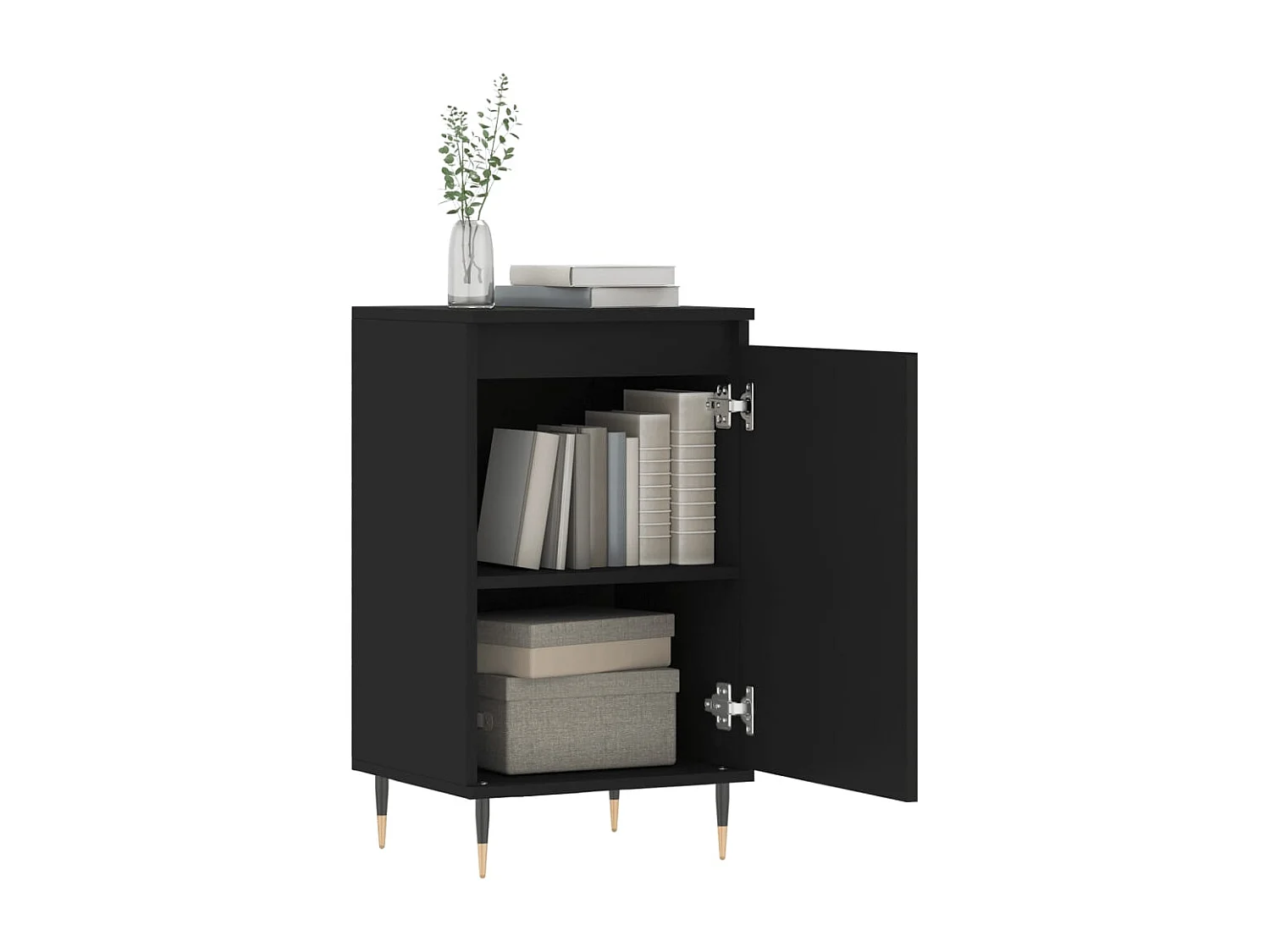 Buffets | Bahuts | Meuble de rangement 2 pcs noir 40x35x70 cm bois d’ingénierie