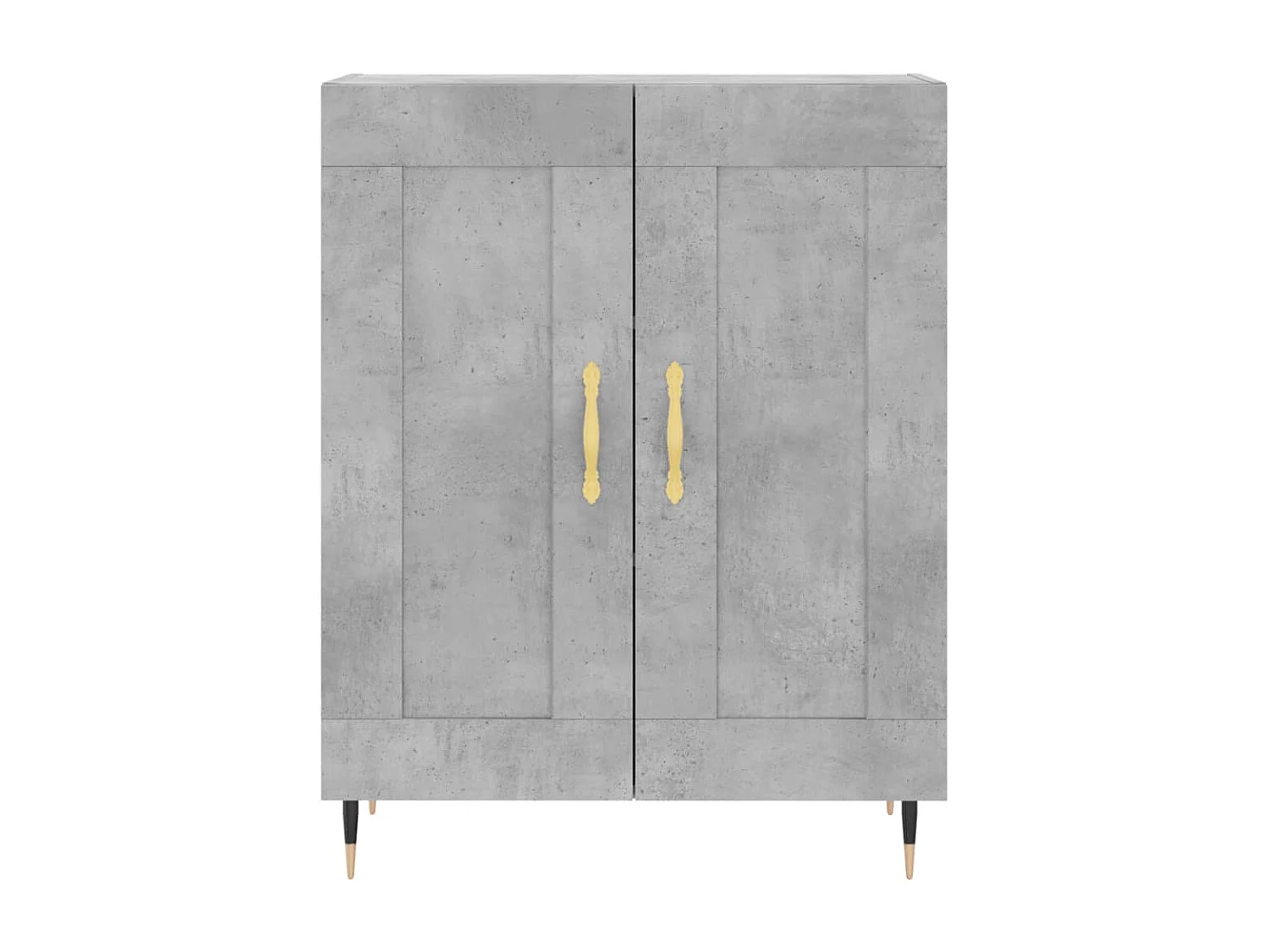 Credenza | Buffet | Armadio Grigio Cemento 69,5x34x90 cm in Legno Multistrato