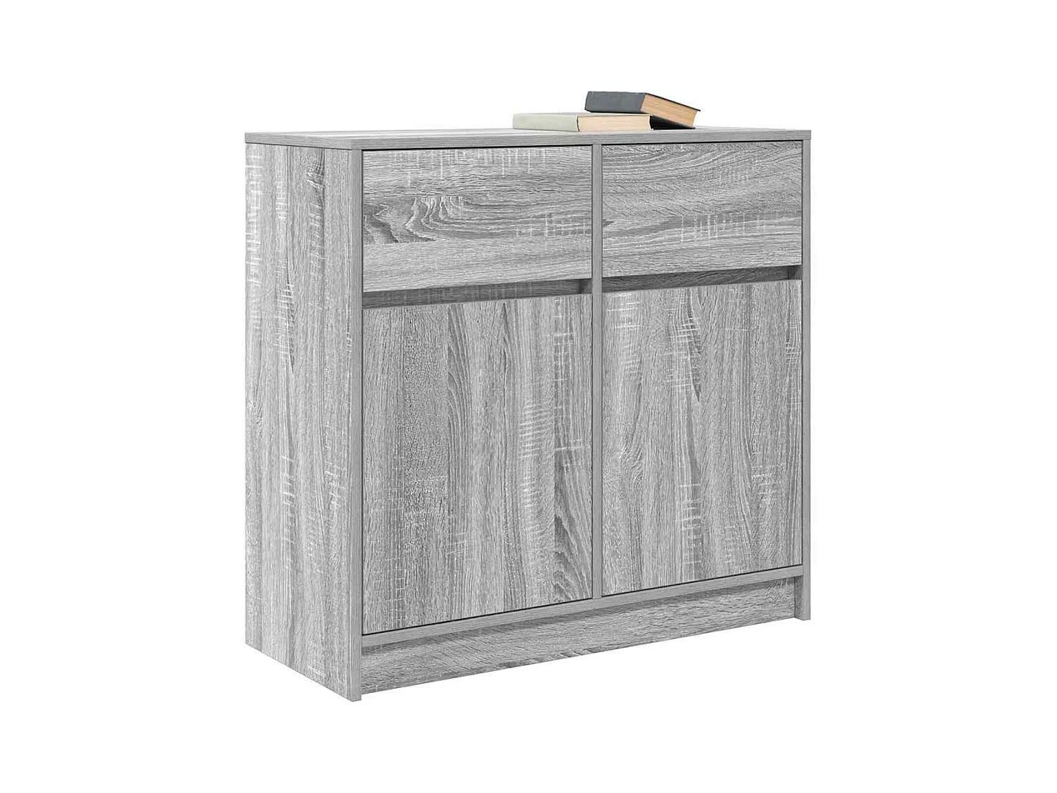 Buffet | Commode à tiroir | Meuble de rangement avec tiroir sonoma gris 80x34x76 cm bois d'ingénierie