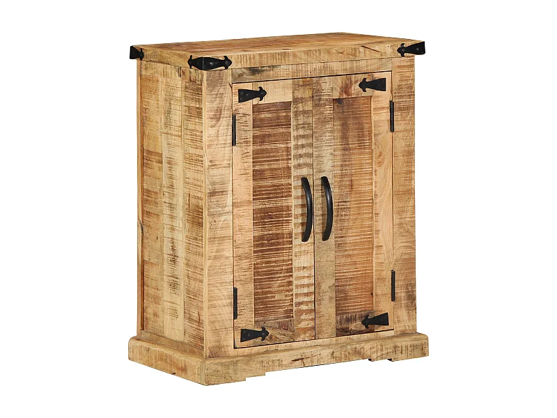 Buffet | Bahut | Meuble de rangement 55x35x70 cm Bois massif Mangue brut