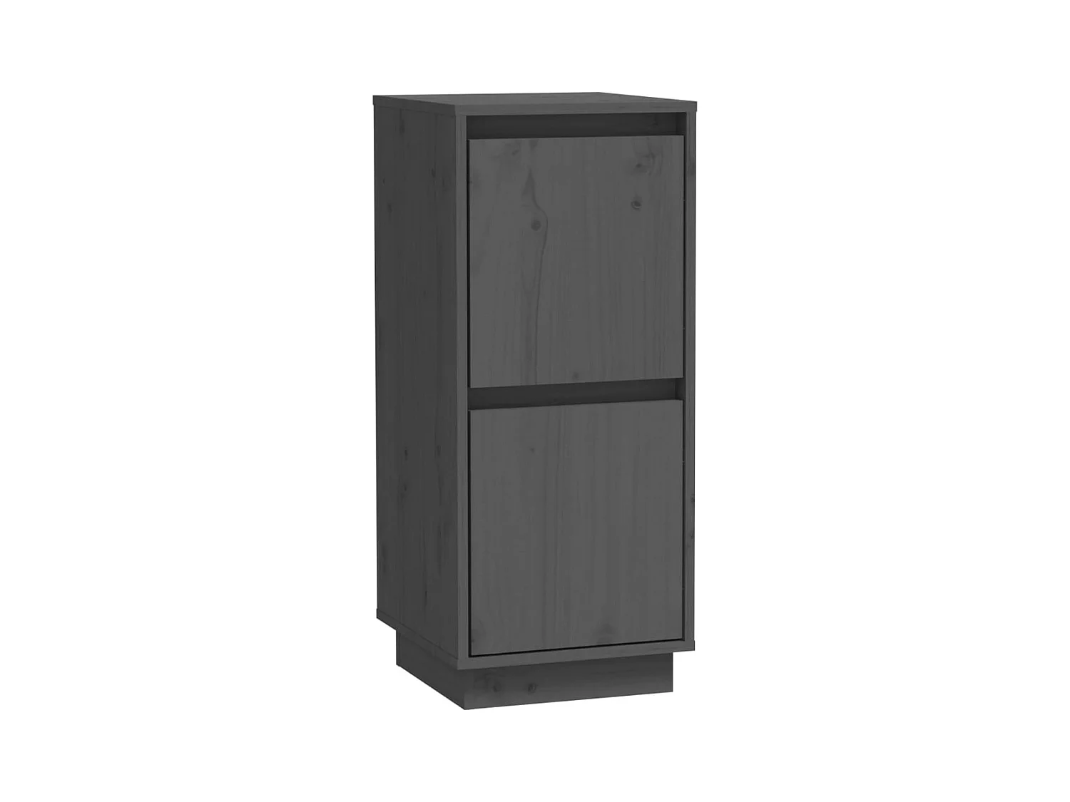 Credenze | Buffet | Armadi 2 pz Grigie 31,5x34x75 cm in Legno Massello di Pino