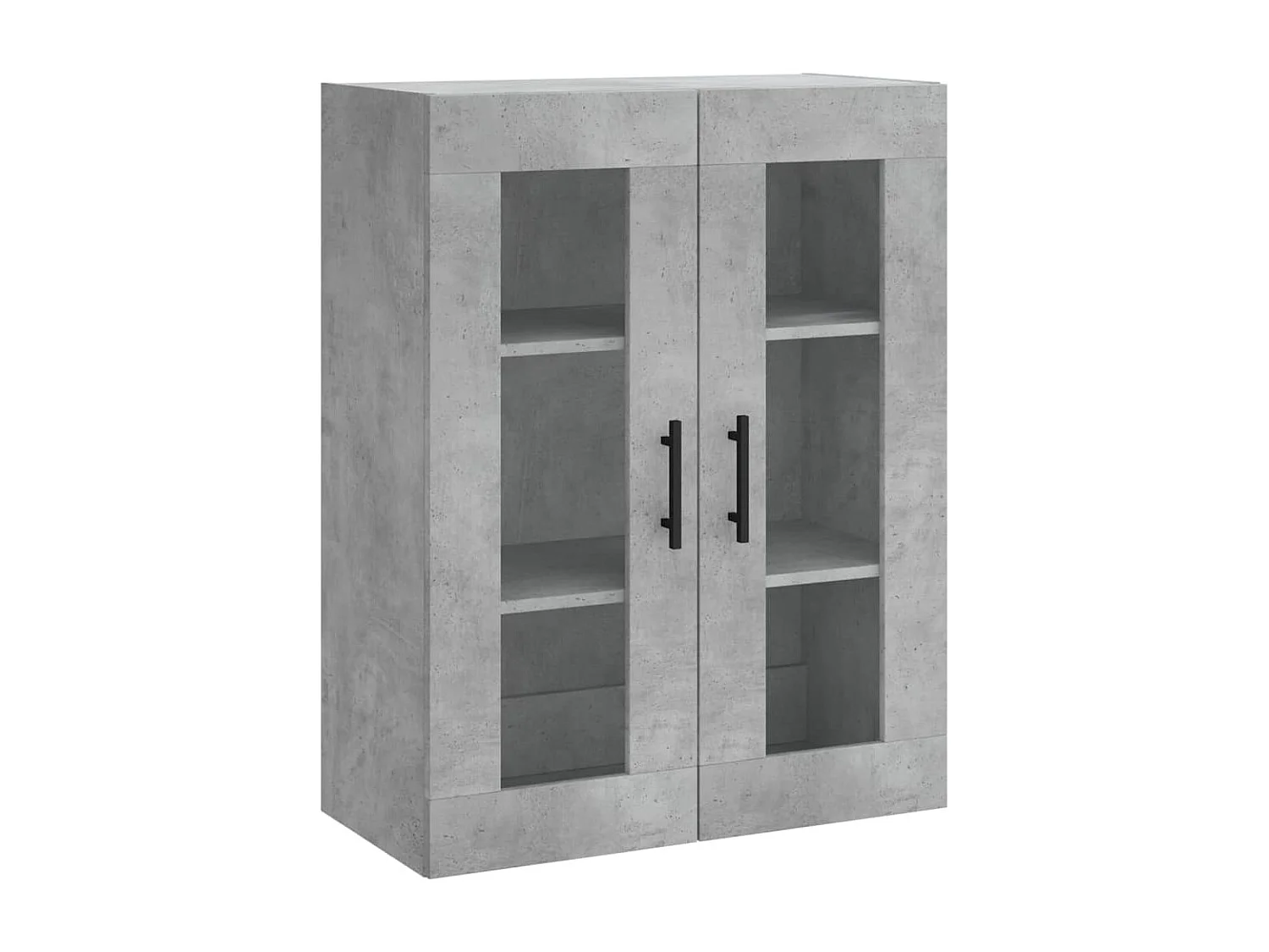 Credenza | Buffet | Armadio Grigio Cemento 69,5x34x180 cm in Legno Multistrato