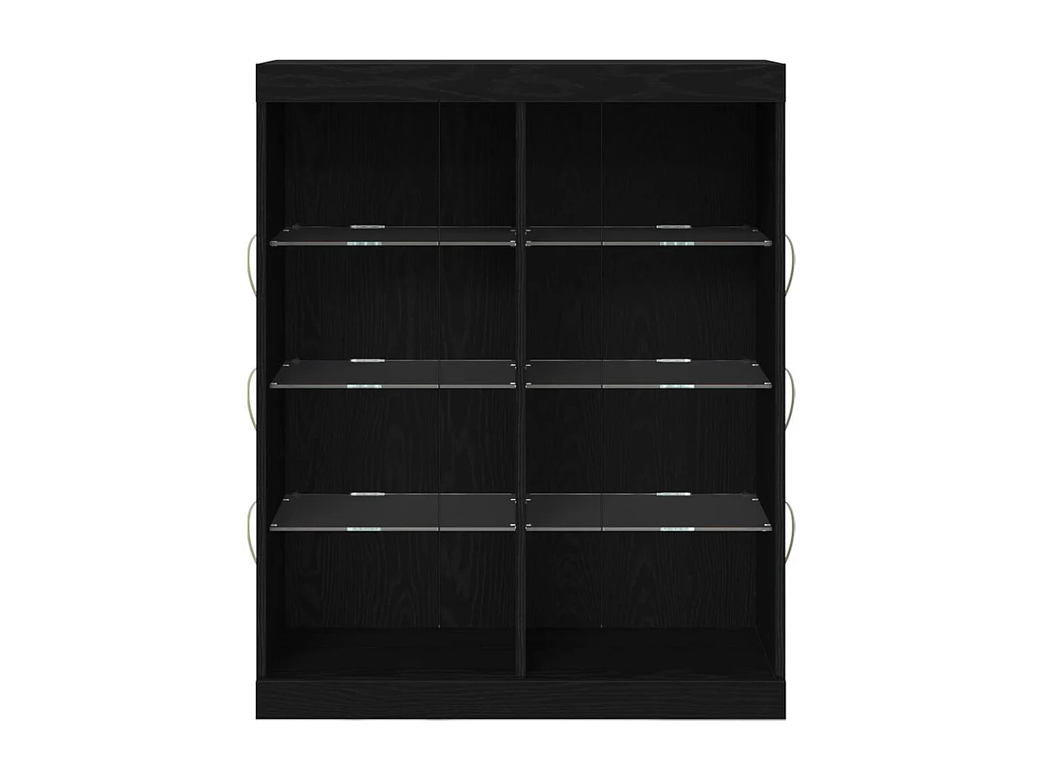 Buffet | Bahut | Meuble de rangement avec lumières LED en chêne noir 41x37x100 cm