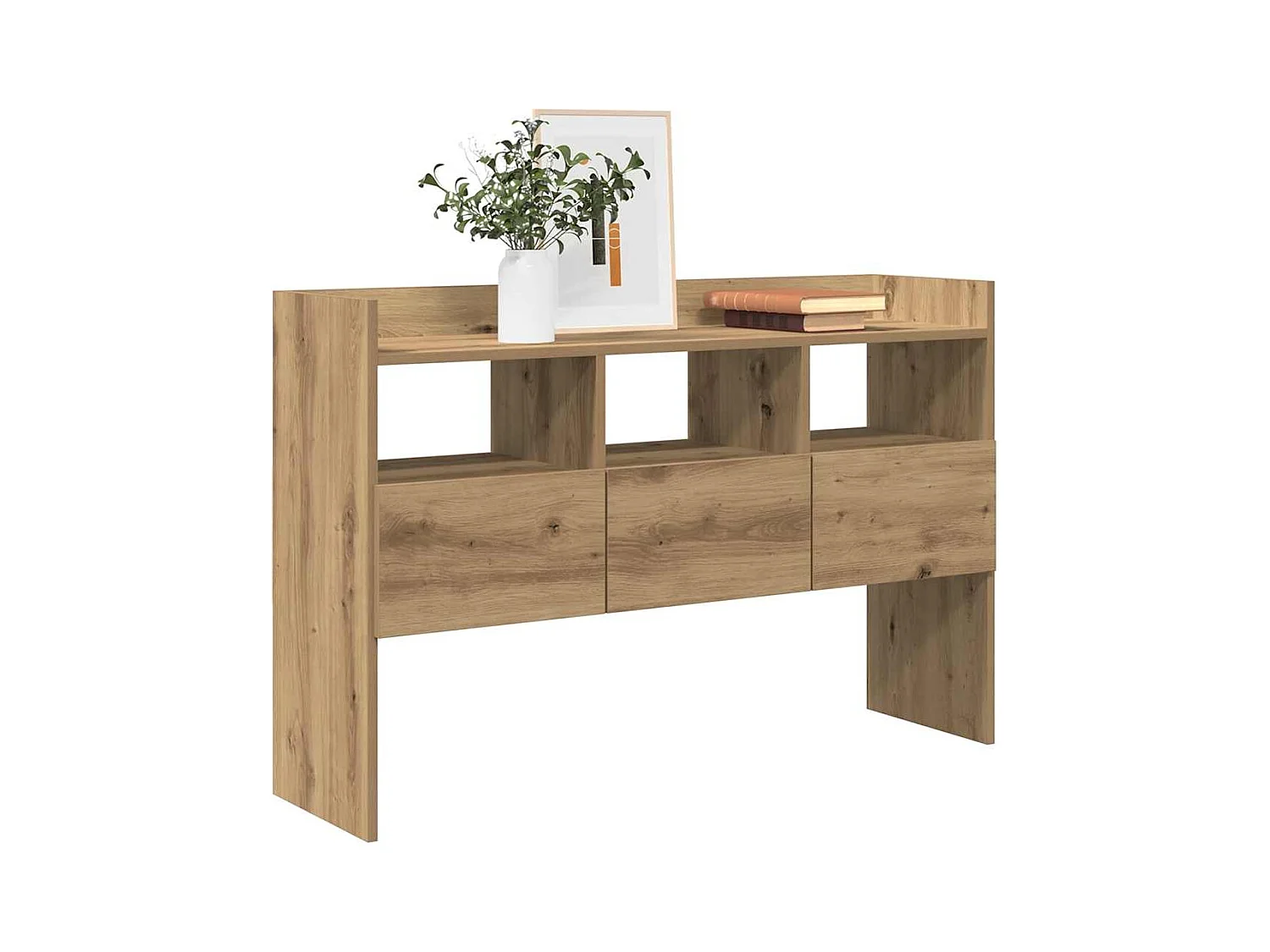 Buffet | Commode à tiroir | Meuble de rangement chêne artisanal 105x30x70 cm bois d'ingénierie