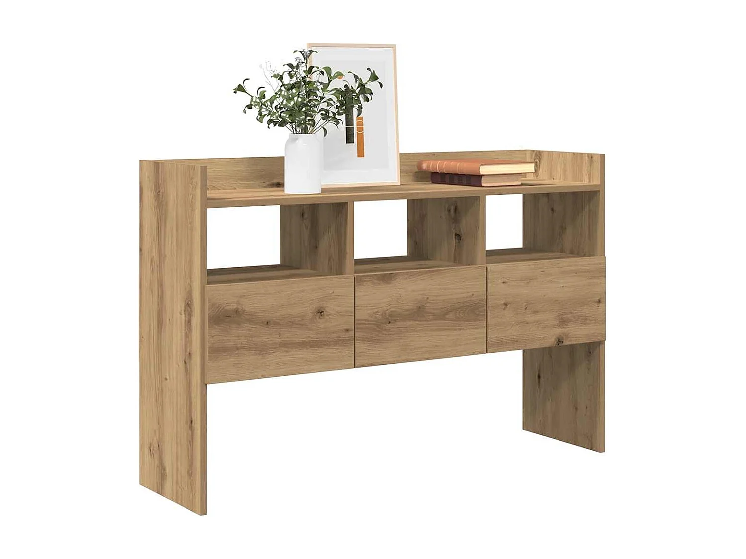Buffet | Commode à tiroir | Meuble de rangement chêne artisanal 105x30x70 cm bois d'ingénierie