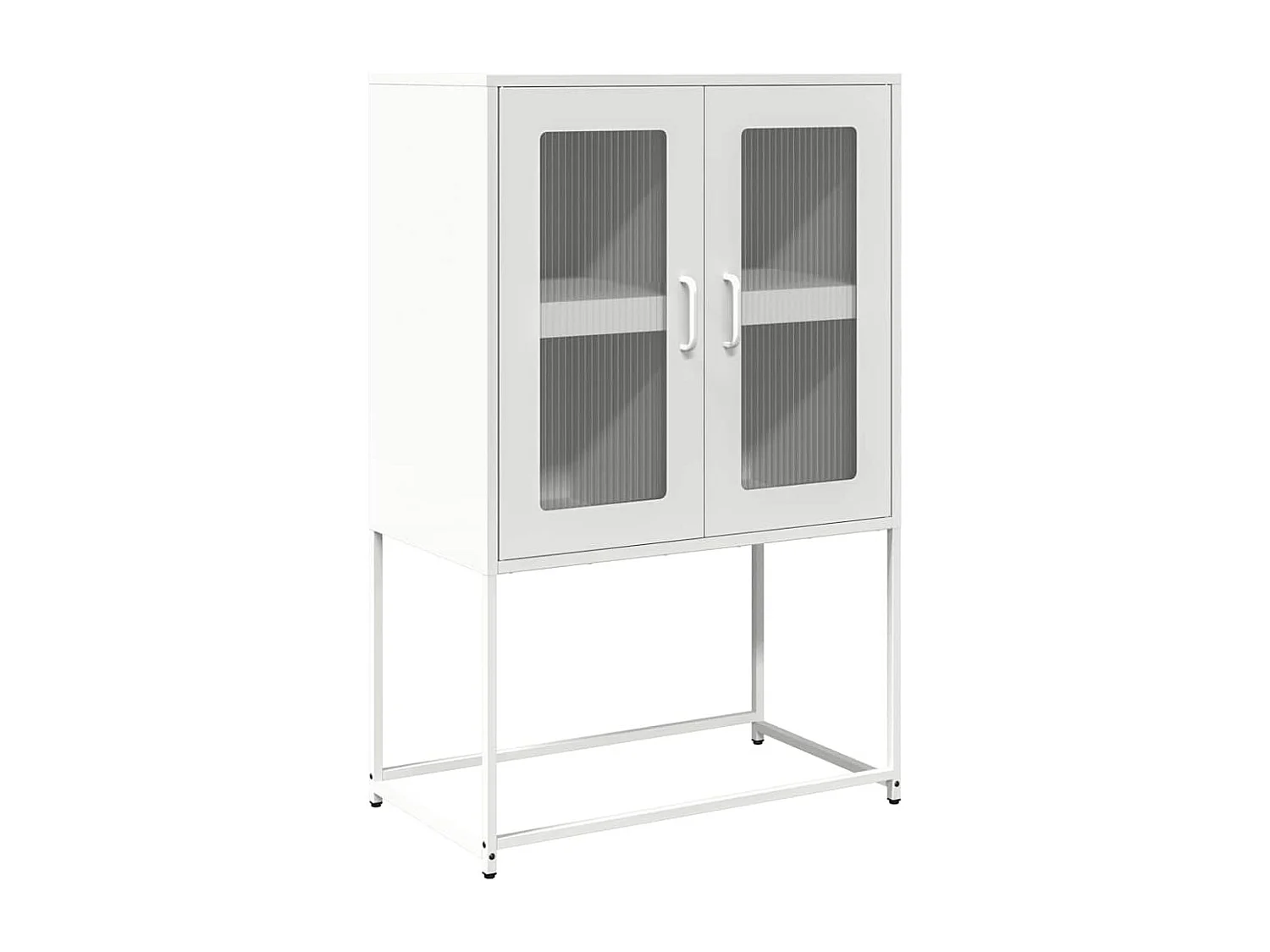 Credenza | Buffet | Armadio Bianca 68x39x107 cm in Acciaio