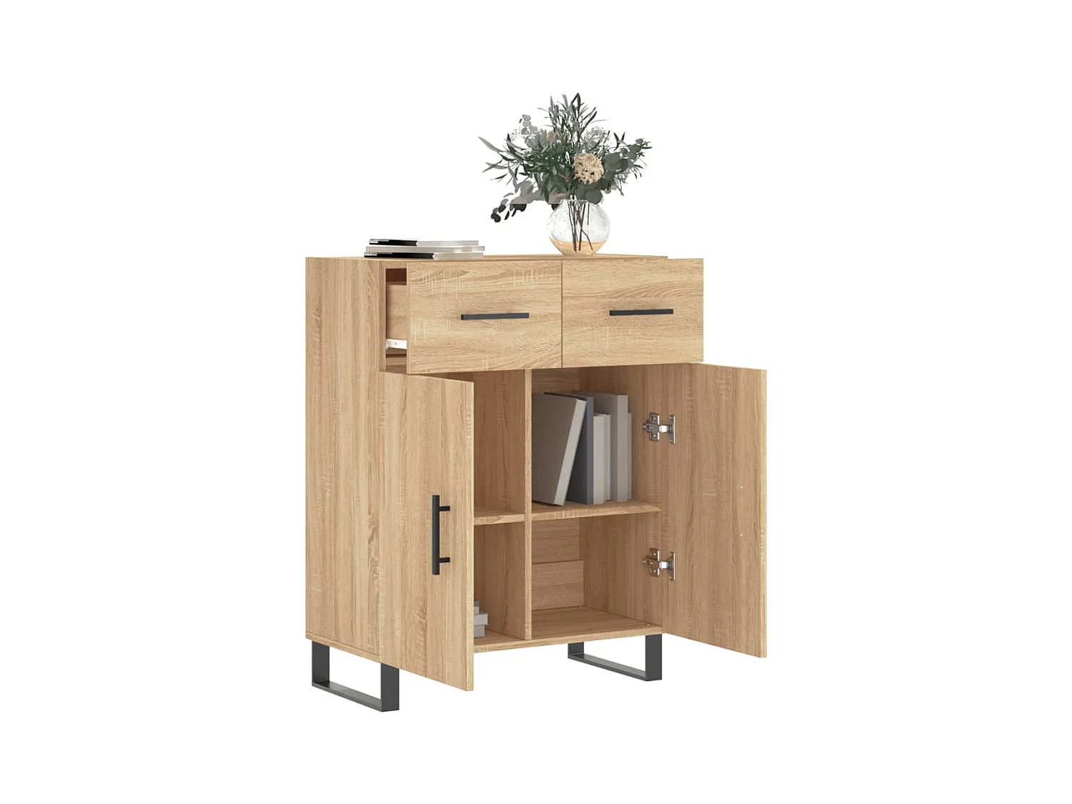 Buffet | Bahut | Meuble de rangement chêne sonoma 69,5x34x90 cm bois d'ingénierie