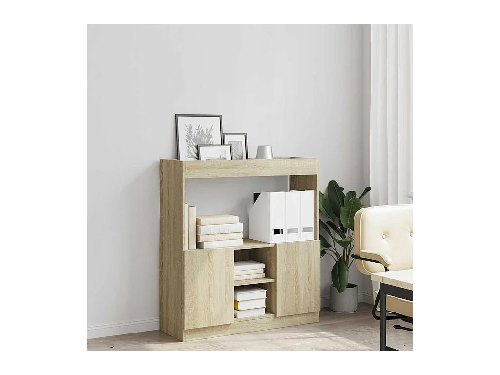 Credenza | Buffet | Armadio Rovere Sonoma 92x33x100 cm in Legno Multistrato