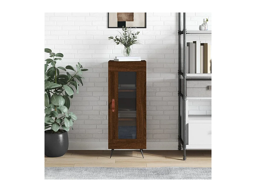 Buffet | Bahut | Meuble de rangement Chêne marron 34,5x34x90 cm Bois d'ingénierie