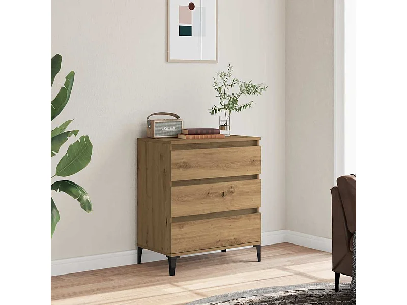 Credenza | Buffet | Armadio Rovere Artigianale 60x35x70 cm in Legno Multistrato