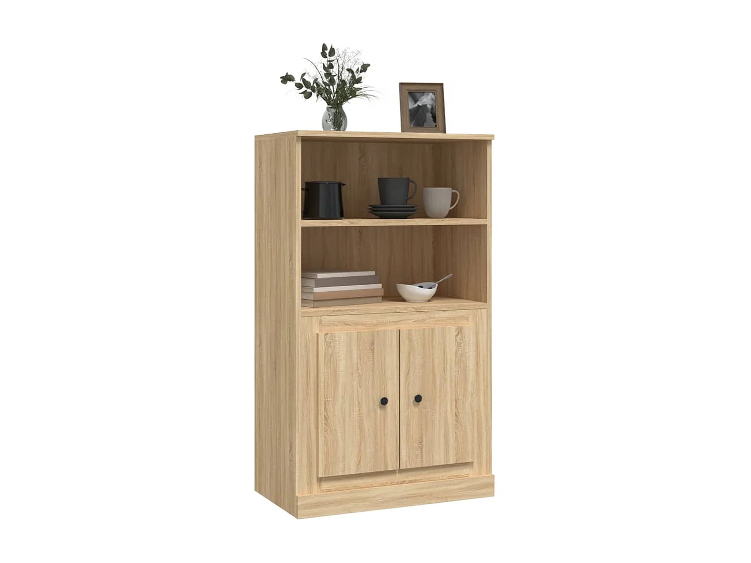 Buffet | Bahut | Meuble de rangement haut chêne sonoma 60x35,5x103,5 cm bois d'ingénierie