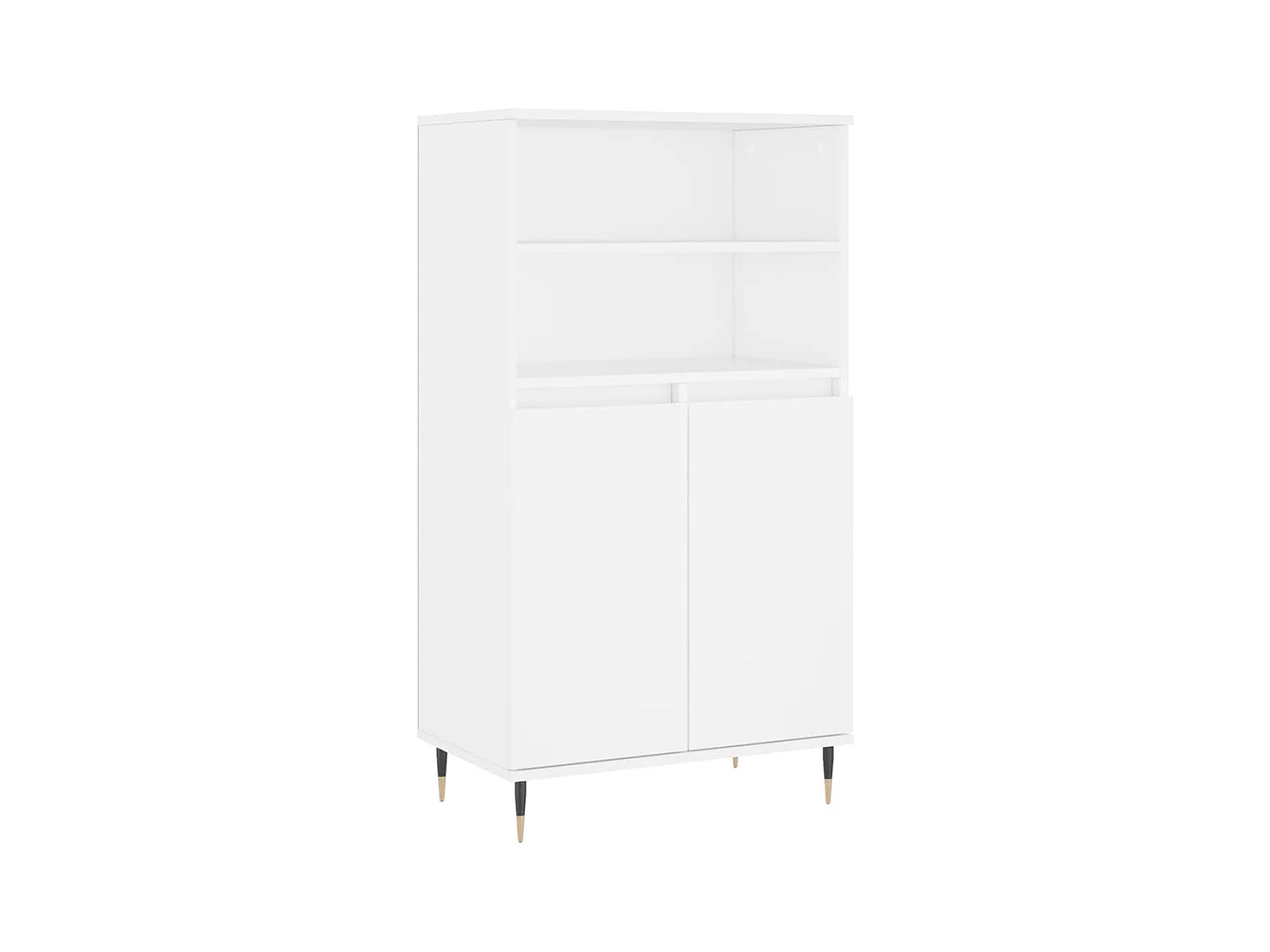Buffet | Bahut | Meuble de rangement haut Blanc 60x36x110 cm Bois d'ingénierie