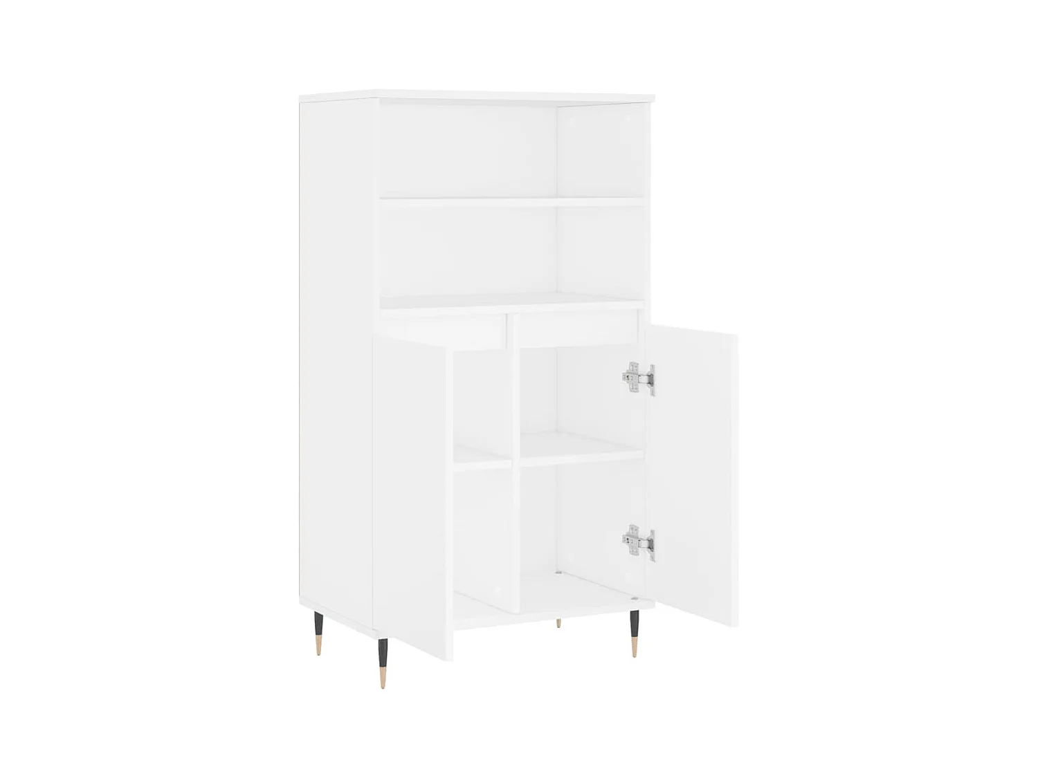Buffet | Bahut | Meuble de rangement haut Blanc 60x36x110 cm Bois d'ingénierie