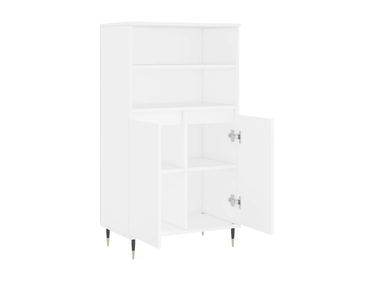 Buffet | Bahut | Meuble de rangement haut Blanc 60x36x110 cm Bois d'ingénierie