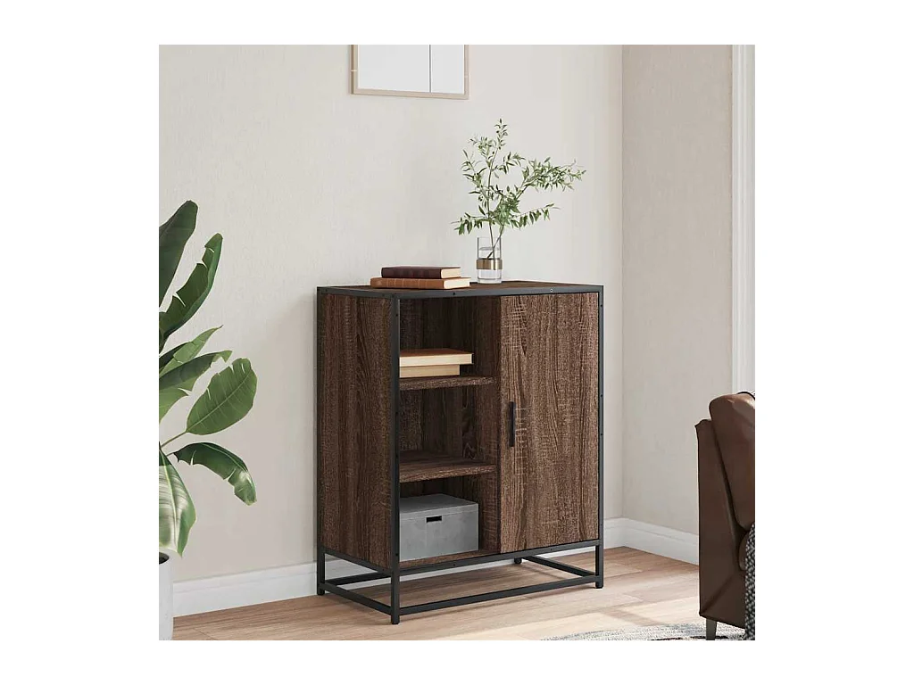Buffet | Bahut | Meuble de rangement chêne marron 62x35x76 cm bois d'ingénierie