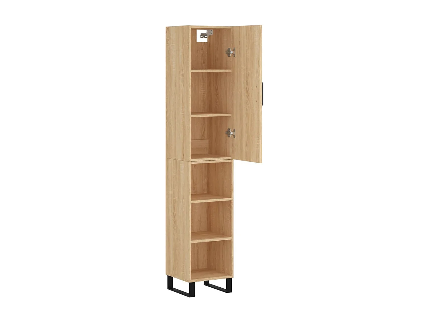 Buffet | Bahut | Meuble de rangement haut Chêne sonoma 34,5x34x180 cm Bois d'ingénierie