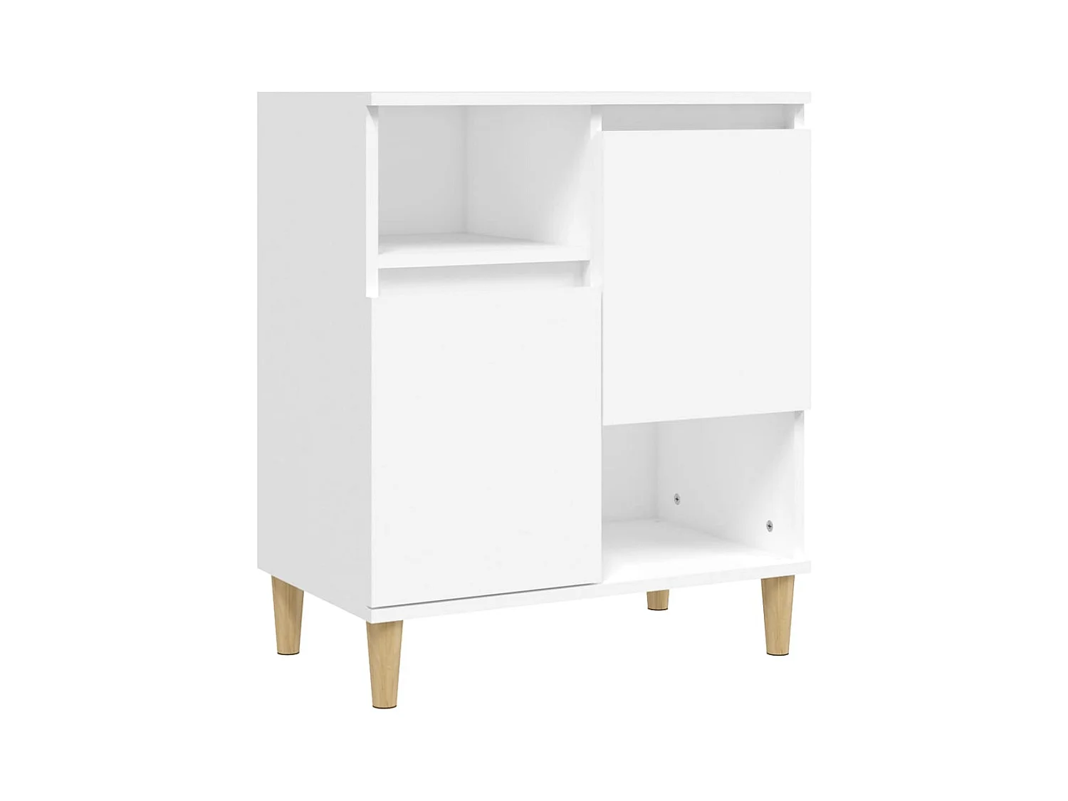 Credenze | Buffet | Armadi 3pz Bianche 60x35x70 cm in Legno Multistrato